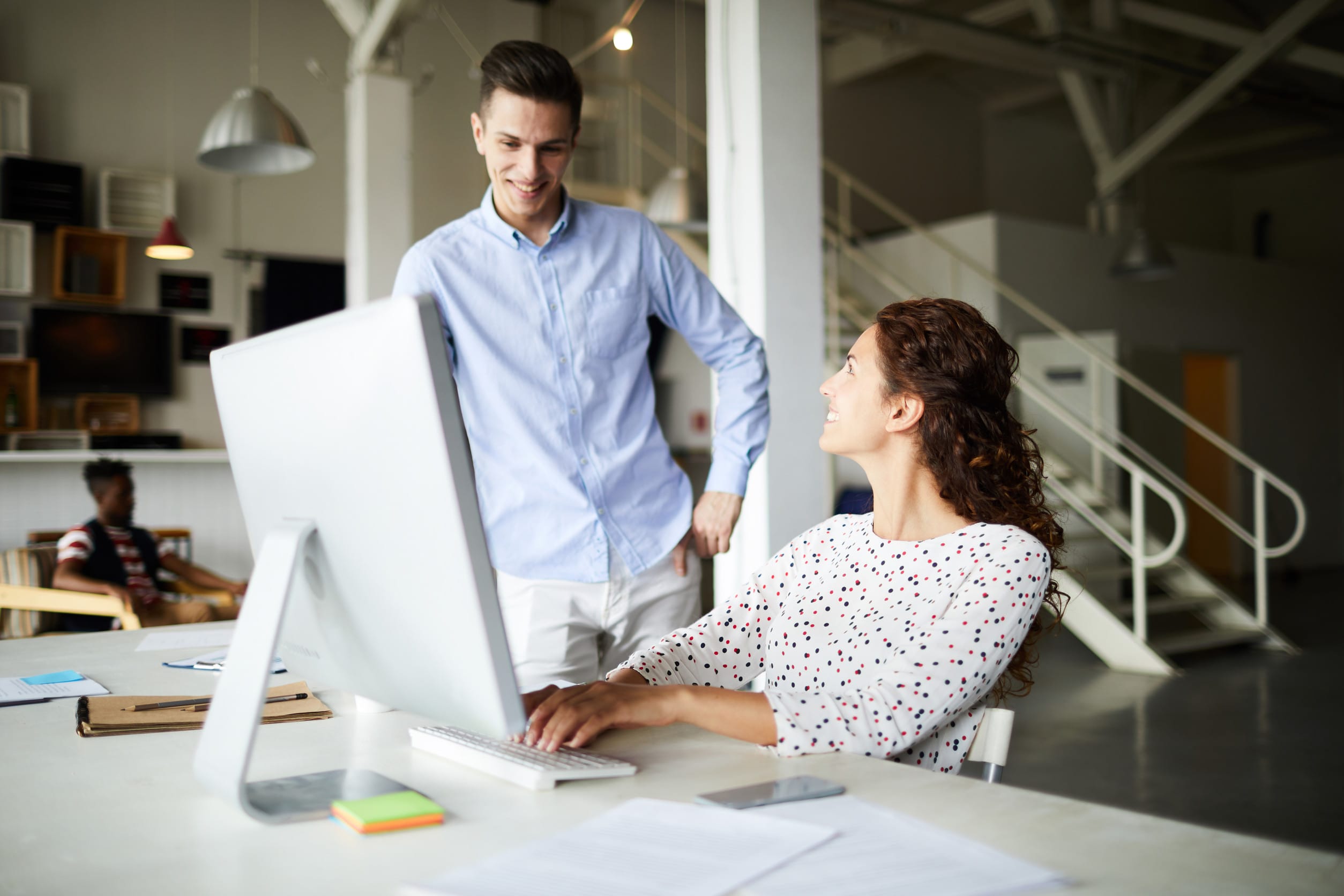 Business people at work