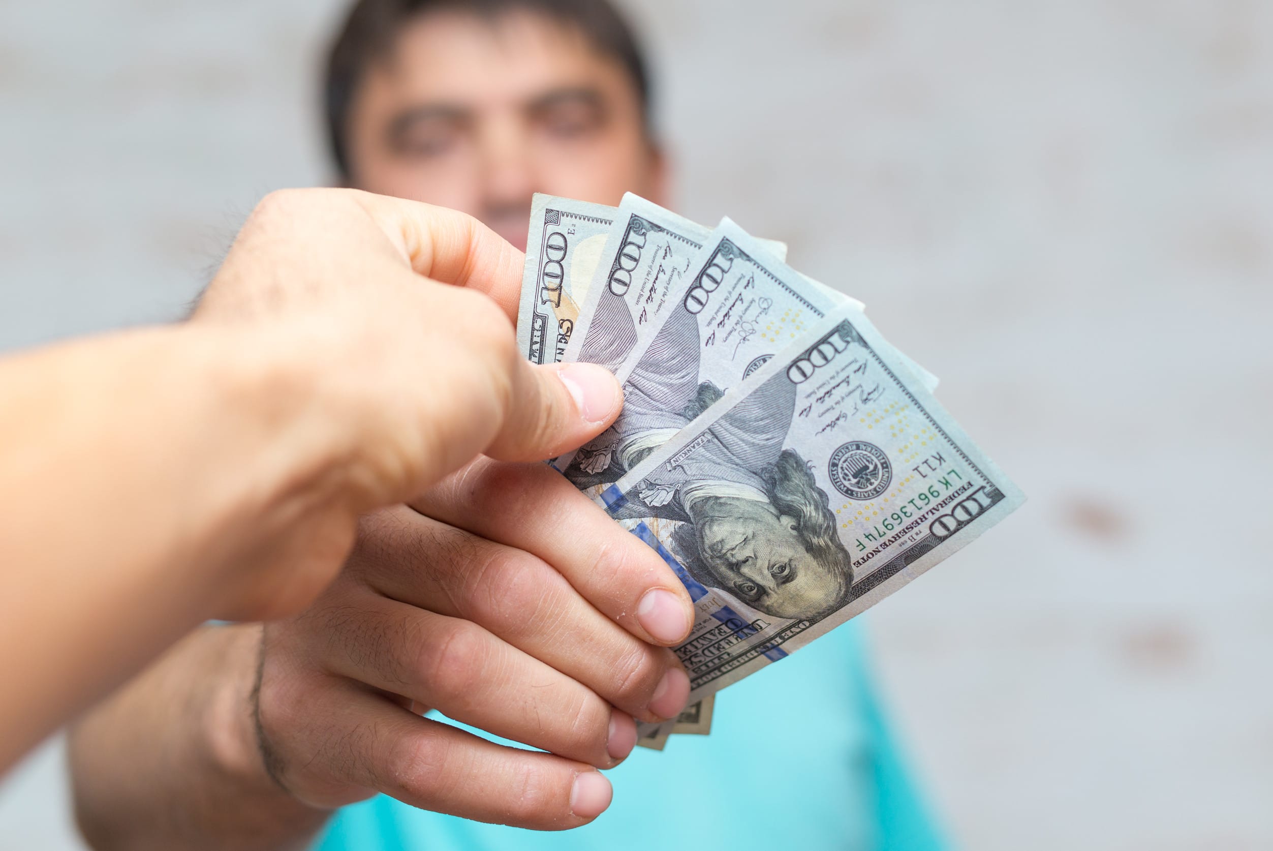 A younger person receiving money via a legal loophole that favors them