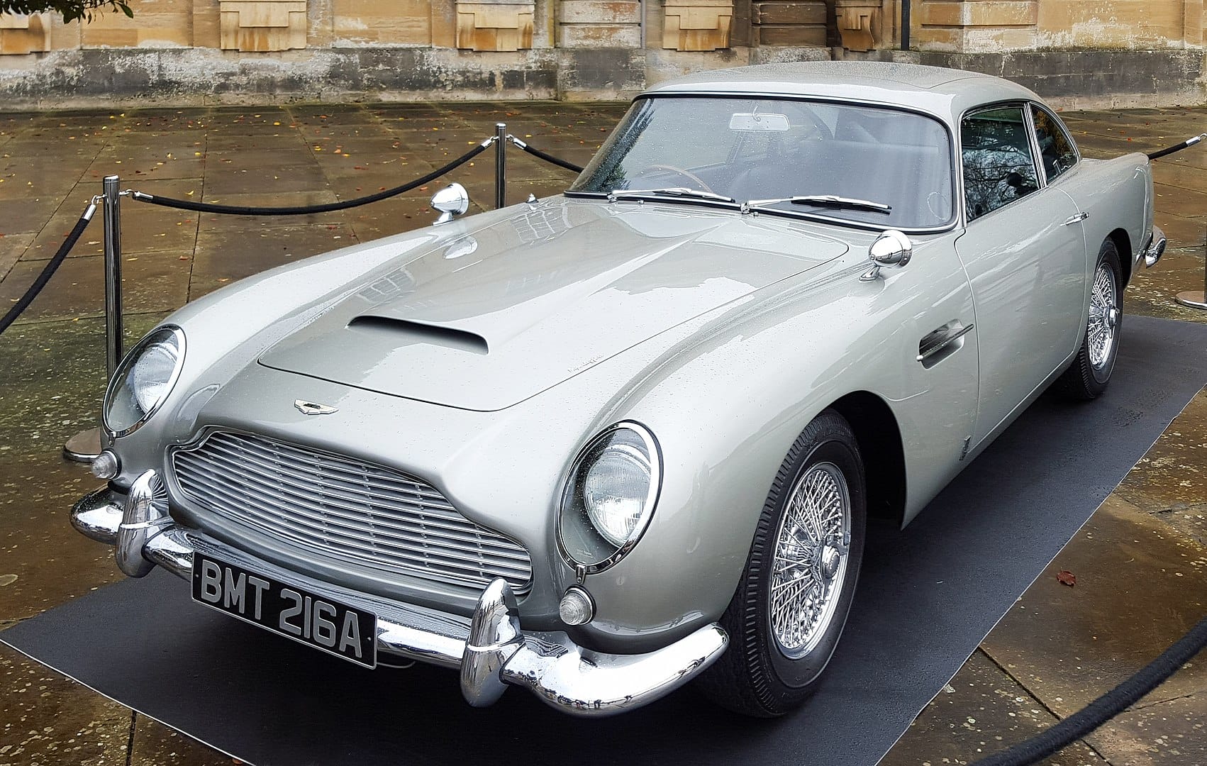 James Bond's vehicle Aston Martin DB5 - famous cars from cinema