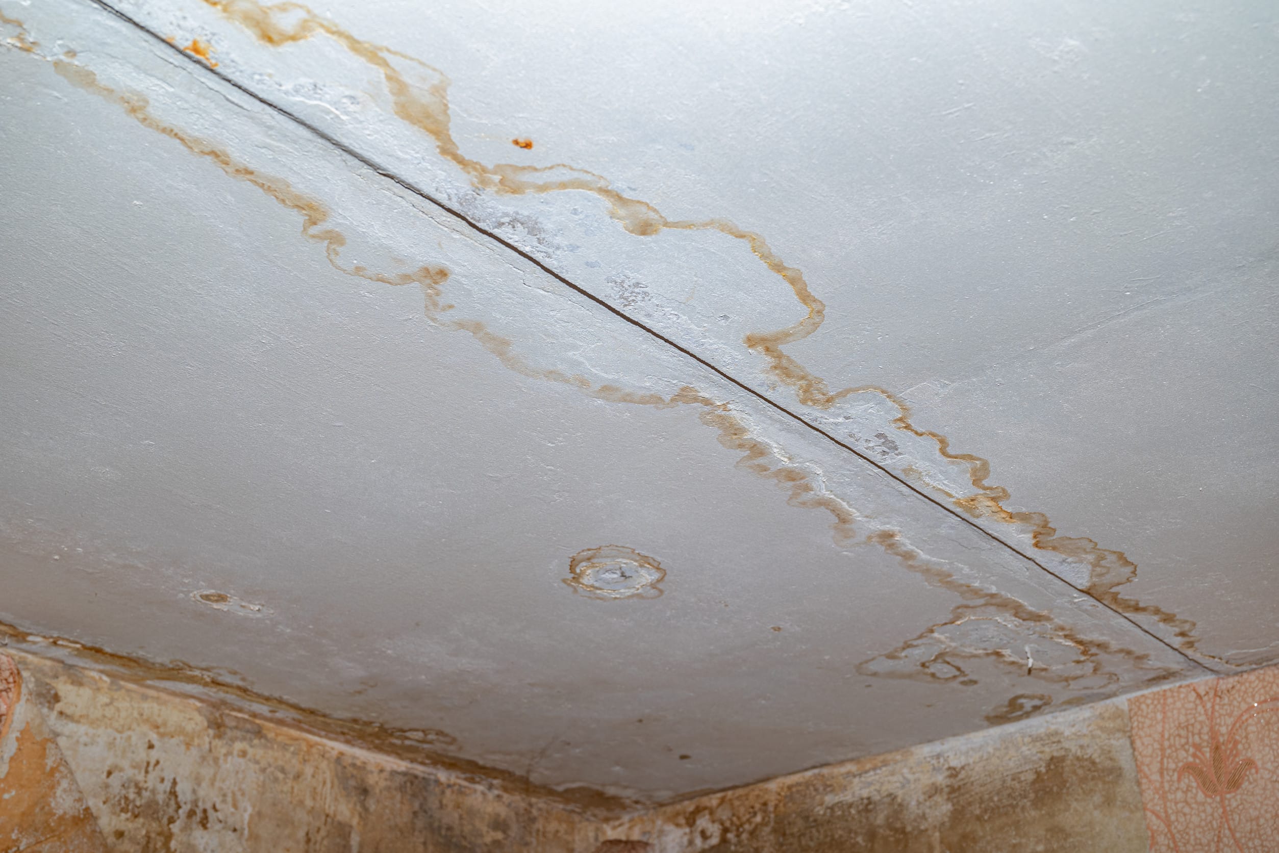 brown spot on your ceiling