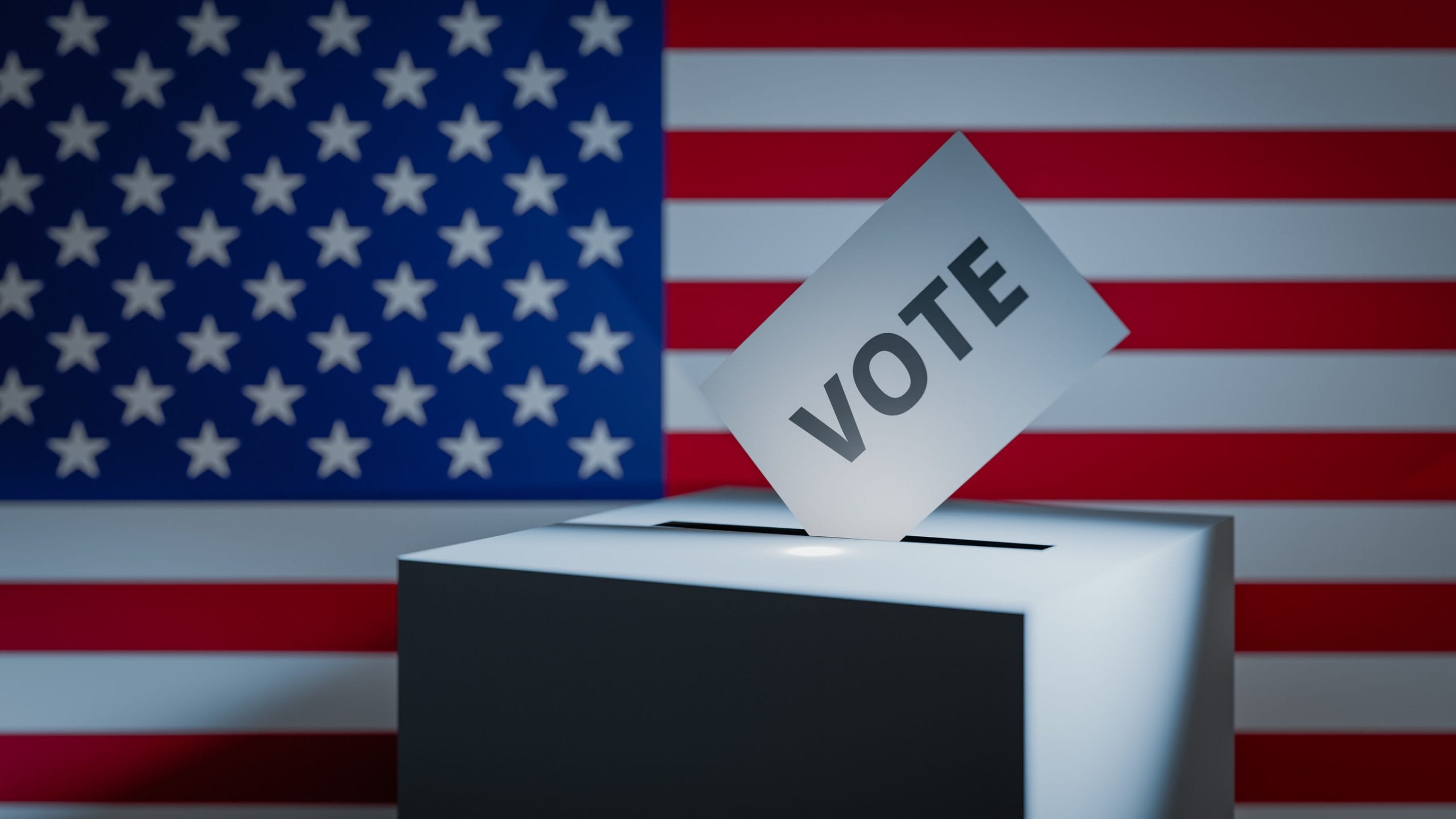 Someone voting in an election, which can often be a sign of a rigged system