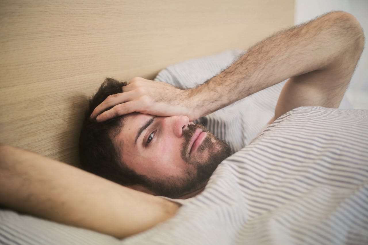 sleep deprived man