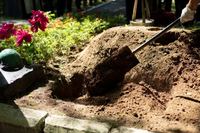 yard burial dangers